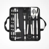 A 20-piece set of portable barbecue tongs and brushes for outdoor camping, picnic and cooking Application Scenario